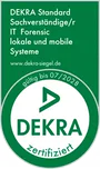 DEKRA-Siegel Sachverständiger IT-Forensik